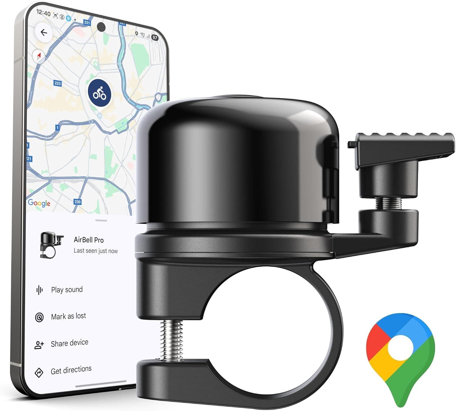 AirBell Pro Fahrradklingel mit Tracker