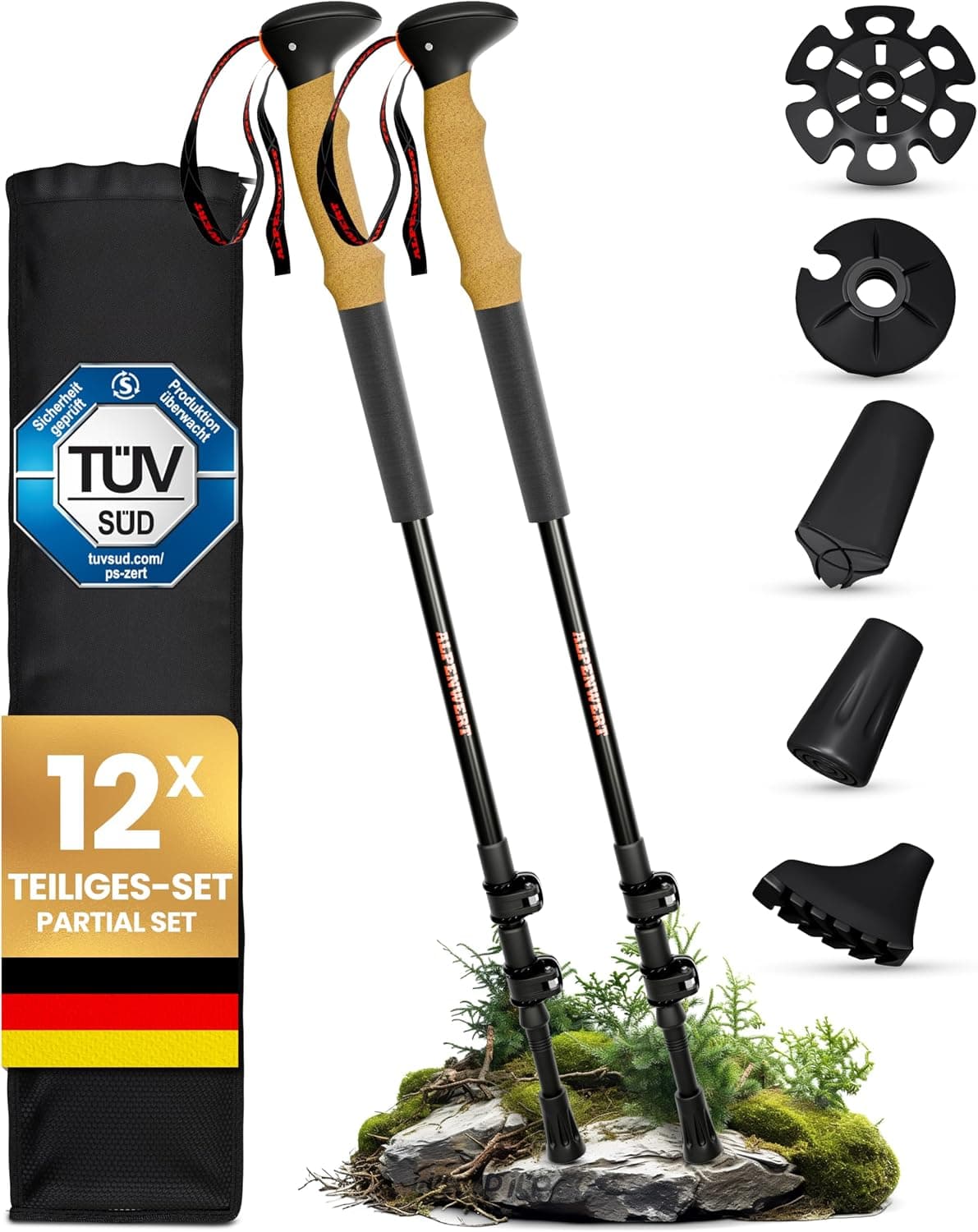 ALPENWERT Wanderstöcke