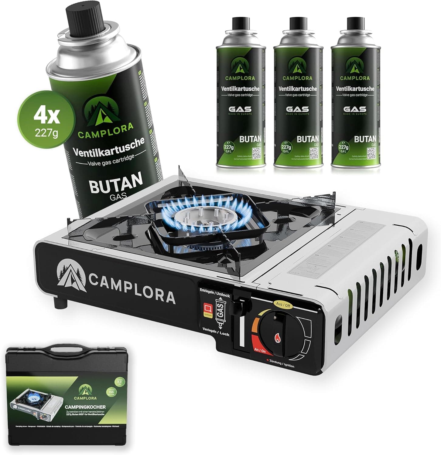 Camplora Gaskocher für Gaskartuschen