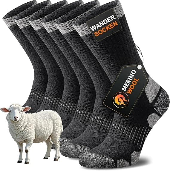 Niorasen Merino-Wandersocken, 3 Paar