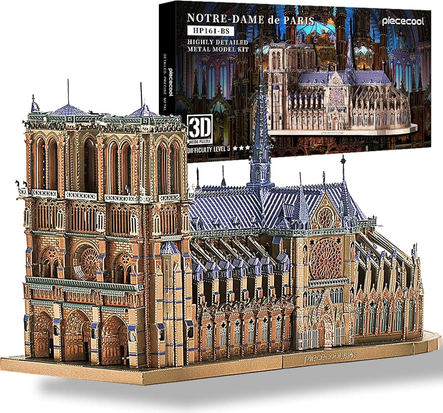 Piececool 3D-Metallpuzzle Notre-Dame