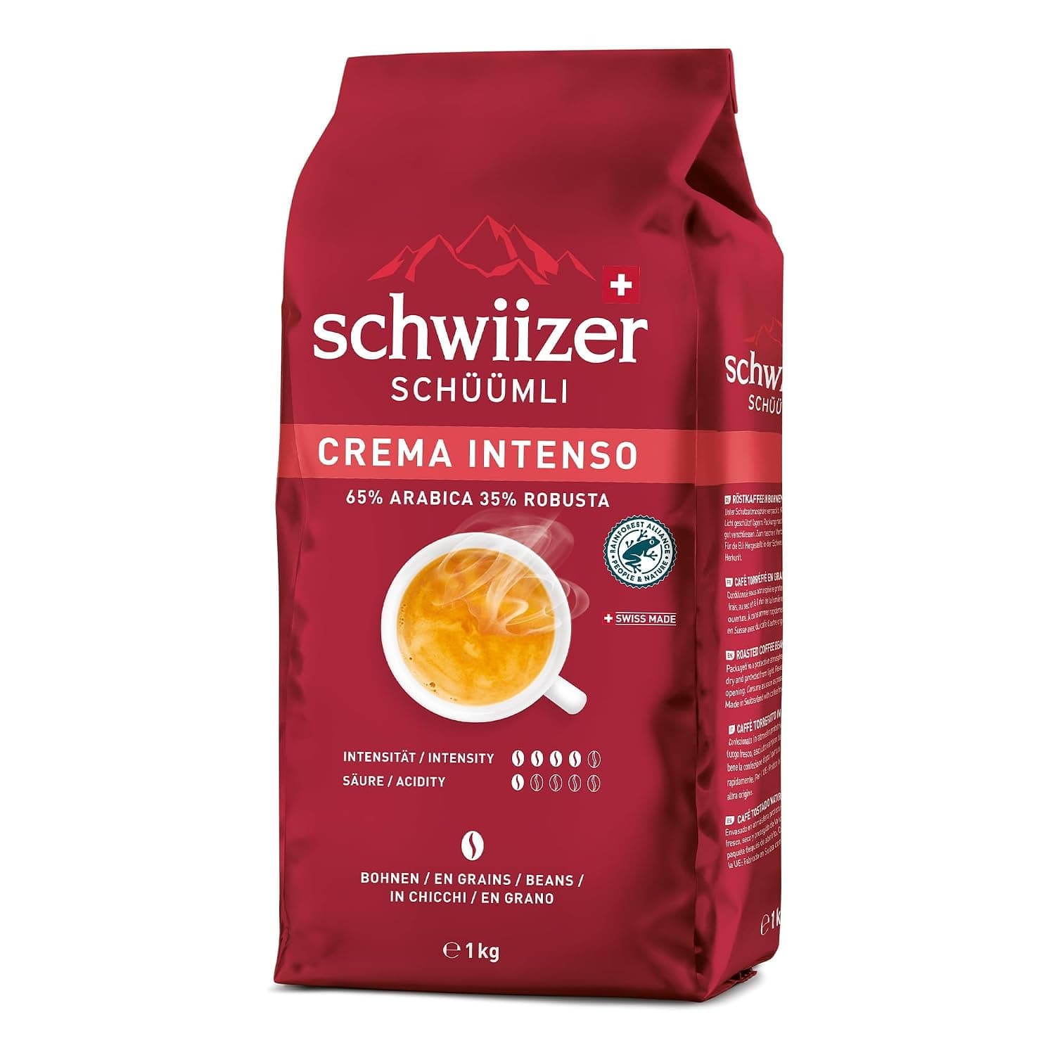 Schwiizer Schüümli Intenso, 1 kg Bohnen