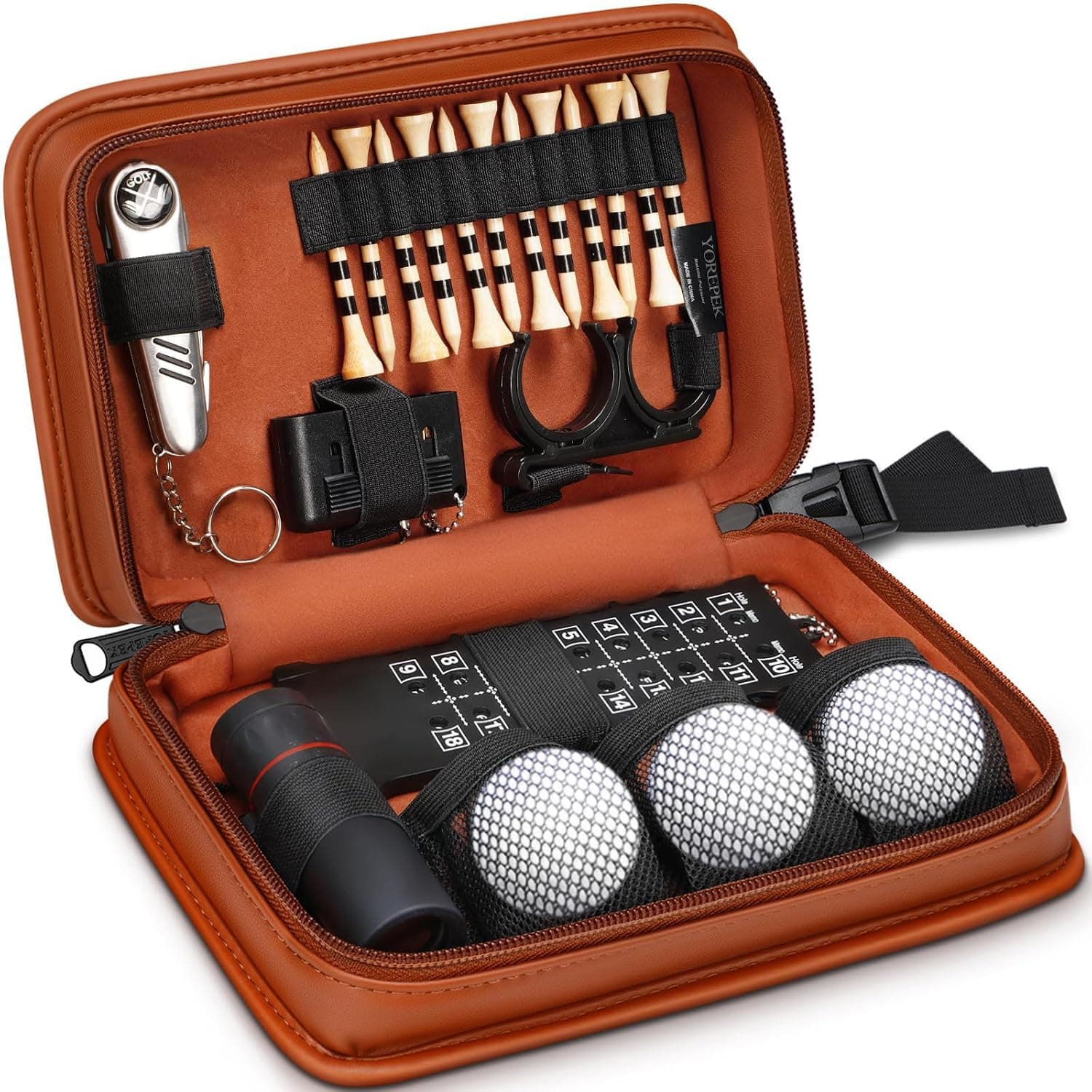 YOREPEK Golf-Zubehör-Set, 20-teilig