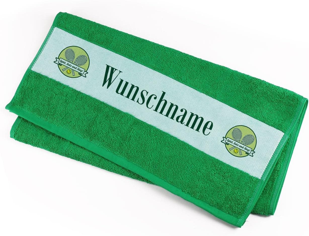 Personalisiertes Tennis-Handtuch mit Namen